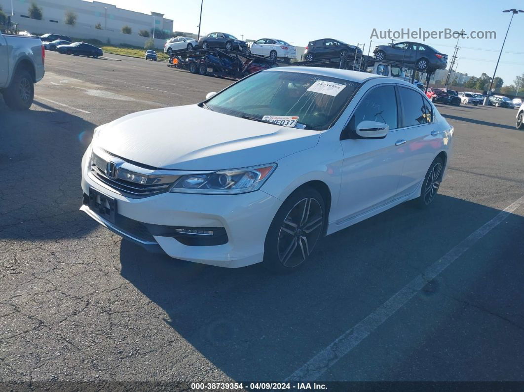 2017 Honda Accord Sport White vin: 1HGCR2F58HA290061