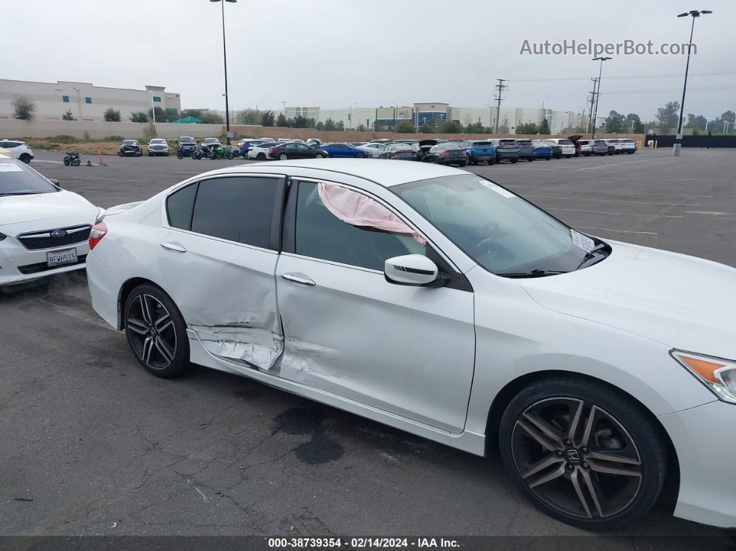 2017 Honda Accord Sport White vin: 1HGCR2F58HA290061