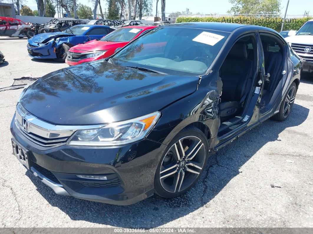 2017 Honda Accord Sport Black vin: 1HGCR2F58HA296877