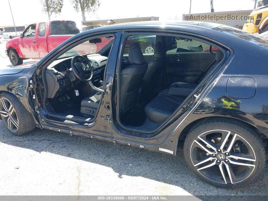 2017 Honda Accord Sport Black vin: 1HGCR2F58HA296877