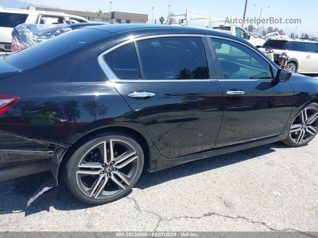 2017 Honda Accord Sport Black vin: 1HGCR2F58HA296877