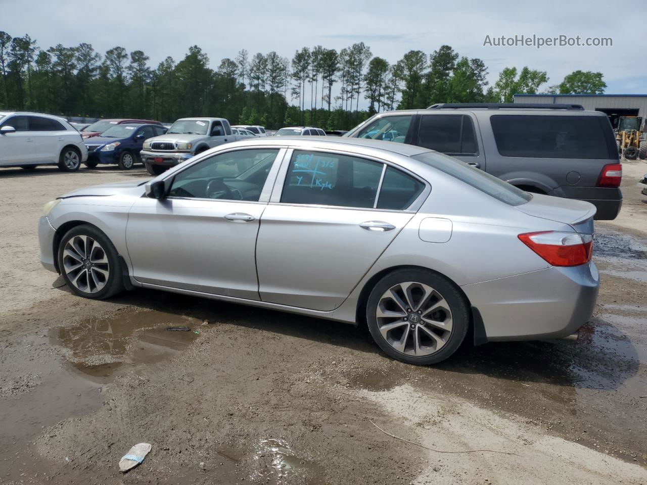 2014 Honda Accord Sport Silver vin: 1HGCR2F59EA161385