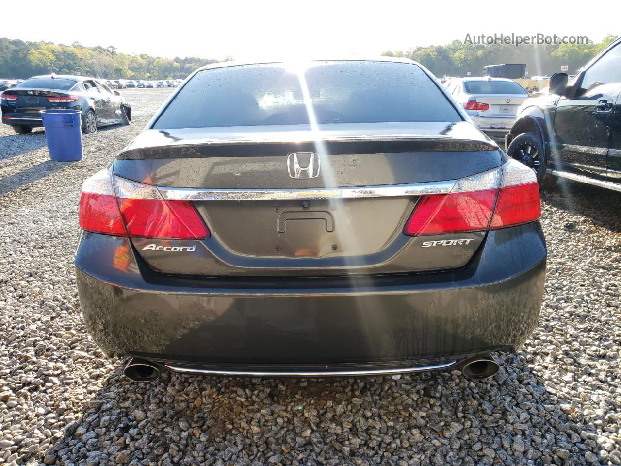 2014 Honda Accord Sport Серый vin: 1HGCR2F59EA162908