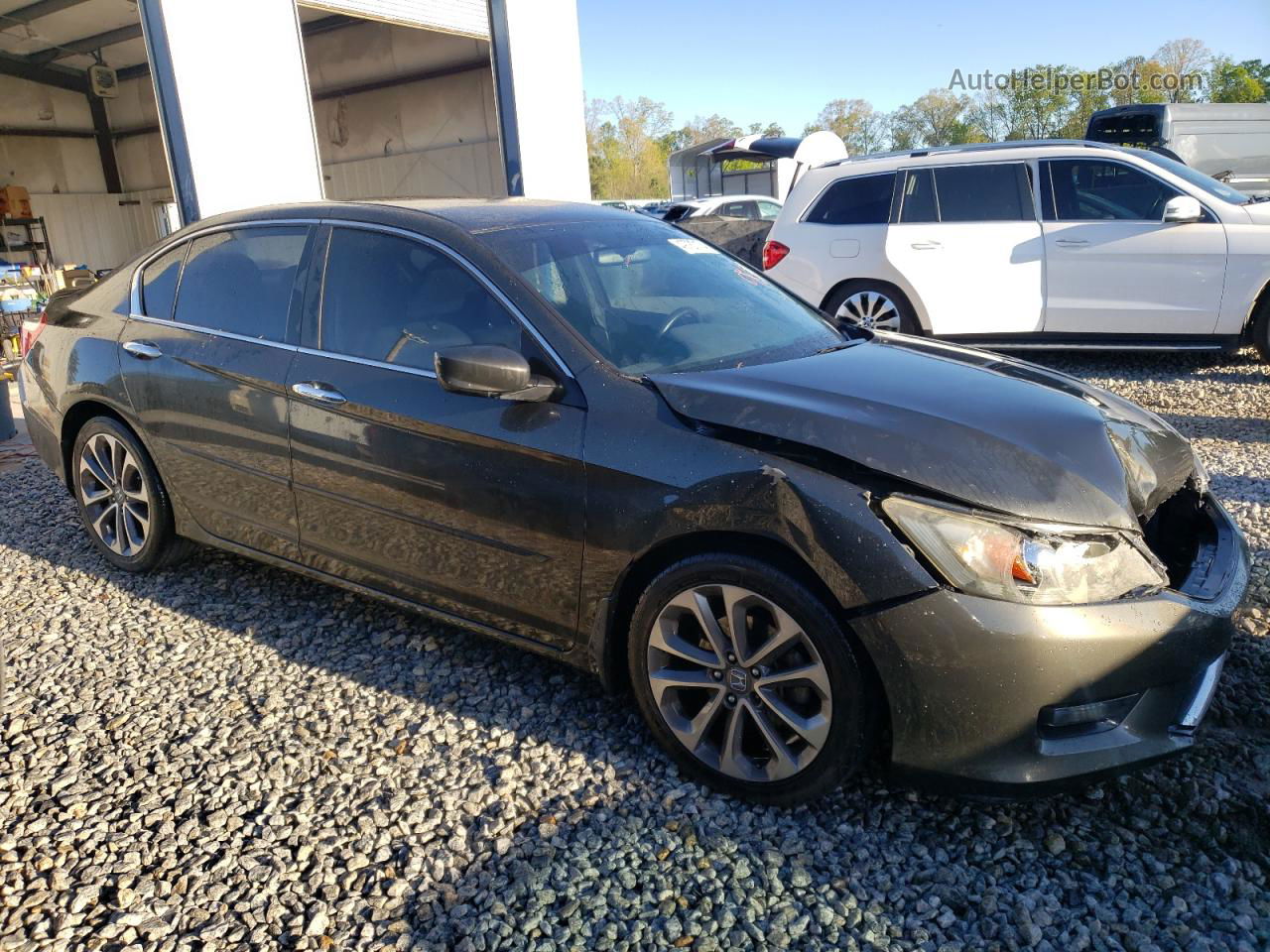 2014 Honda Accord Sport Gray vin: 1HGCR2F59EA162908