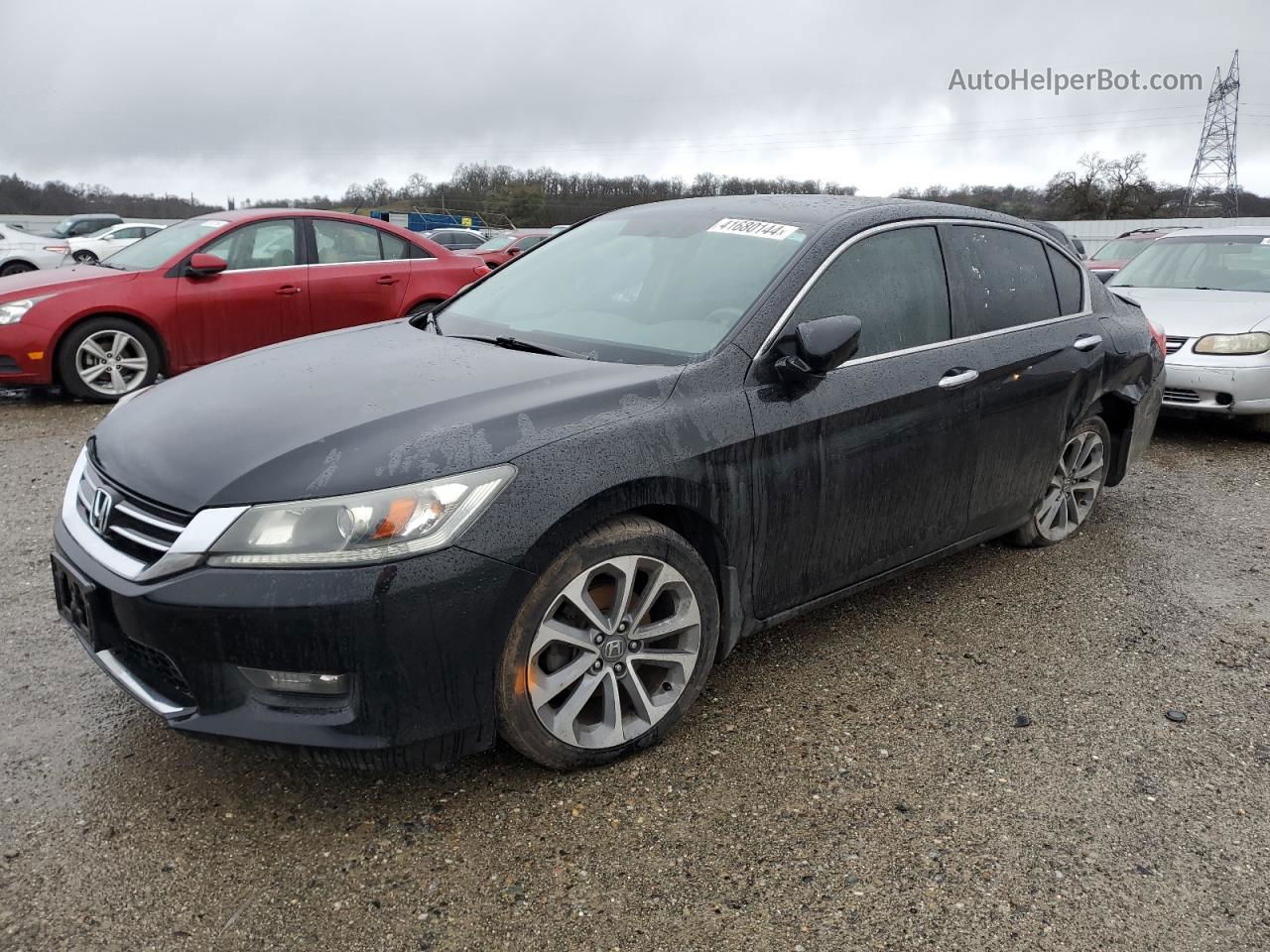 2014 Honda Accord Sport Black vin: 1HGCR2F59EA177005