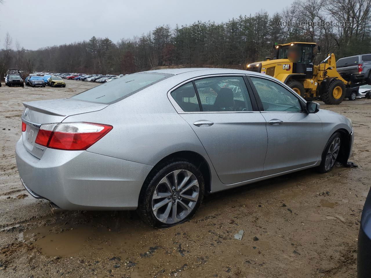 2014 Honda Accord Sport Silver vin: 1HGCR2F59EA250728