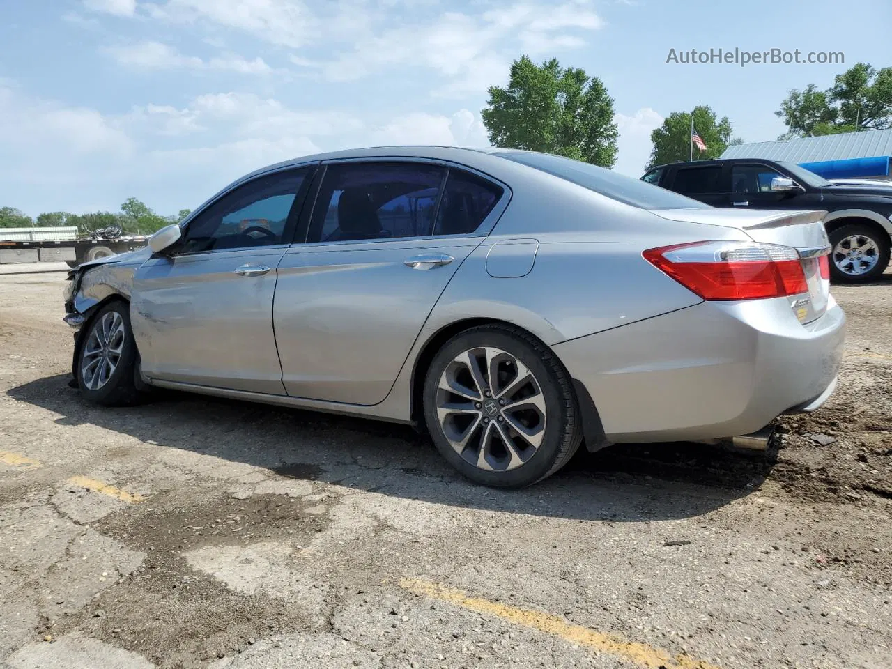 2014 Honda Accord Sport Silver vin: 1HGCR2F59EA259560