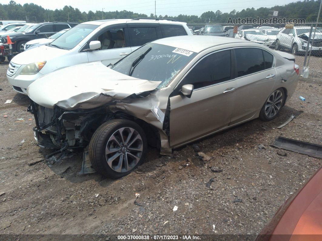 2014 Honda Accord Sdn Sport Beige vin: 1HGCR2F59EA275547