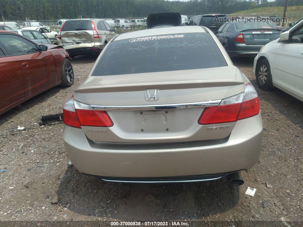 2014 Honda Accord Sdn Sport Beige vin: 1HGCR2F59EA275547