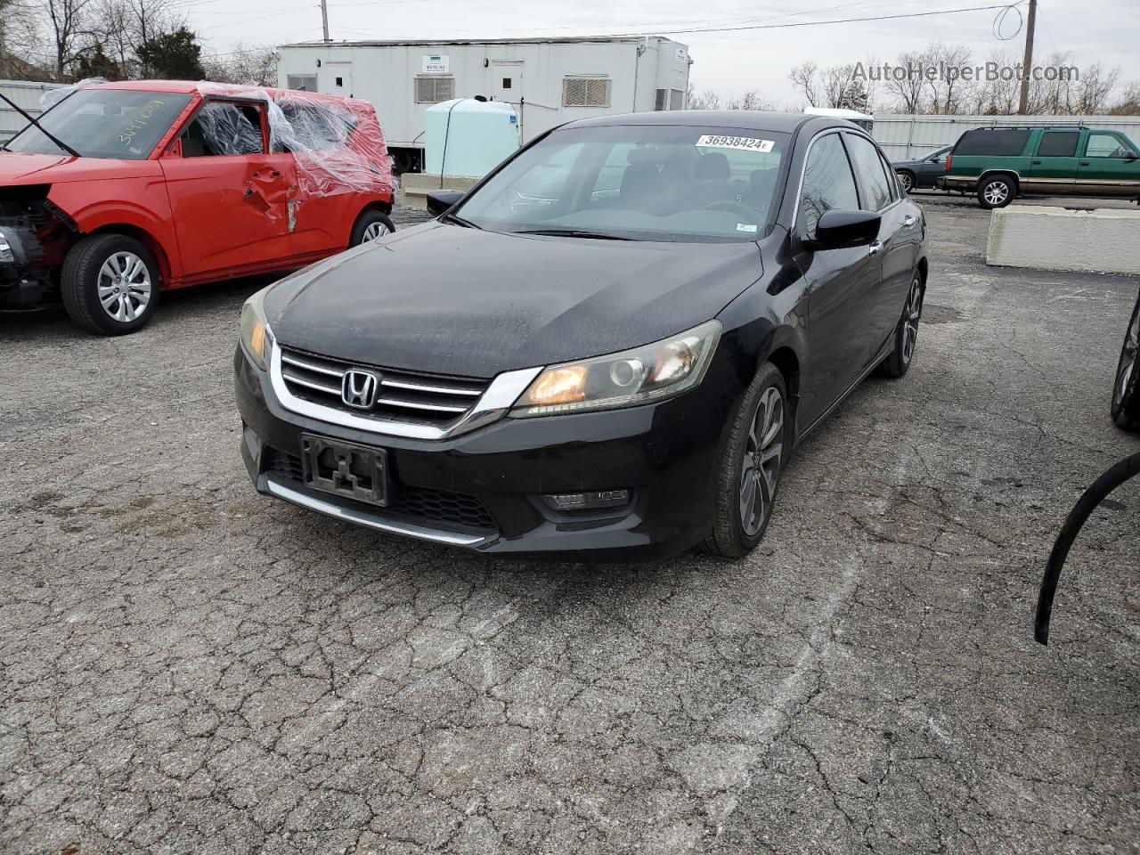 2014 Honda Accord Sport Black vin: 1HGCR2F59EA282370