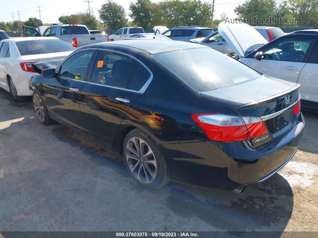 2015 Honda Accord Sport Black vin: 1HGCR2F59FA054161