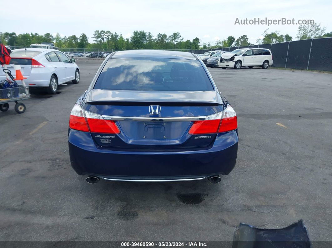 2015 Honda Accord Sport Синий vin: 1HGCR2F59FA124869