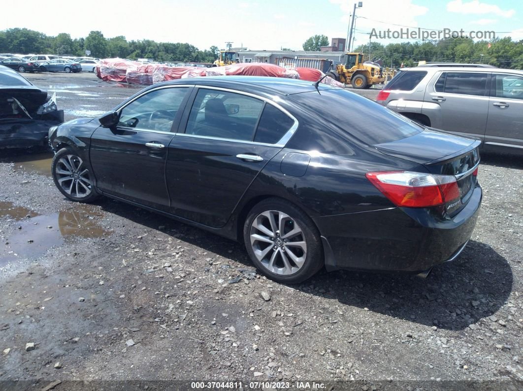 2015 Honda Accord Sedan Sport Black vin: 1HGCR2F59FA155281