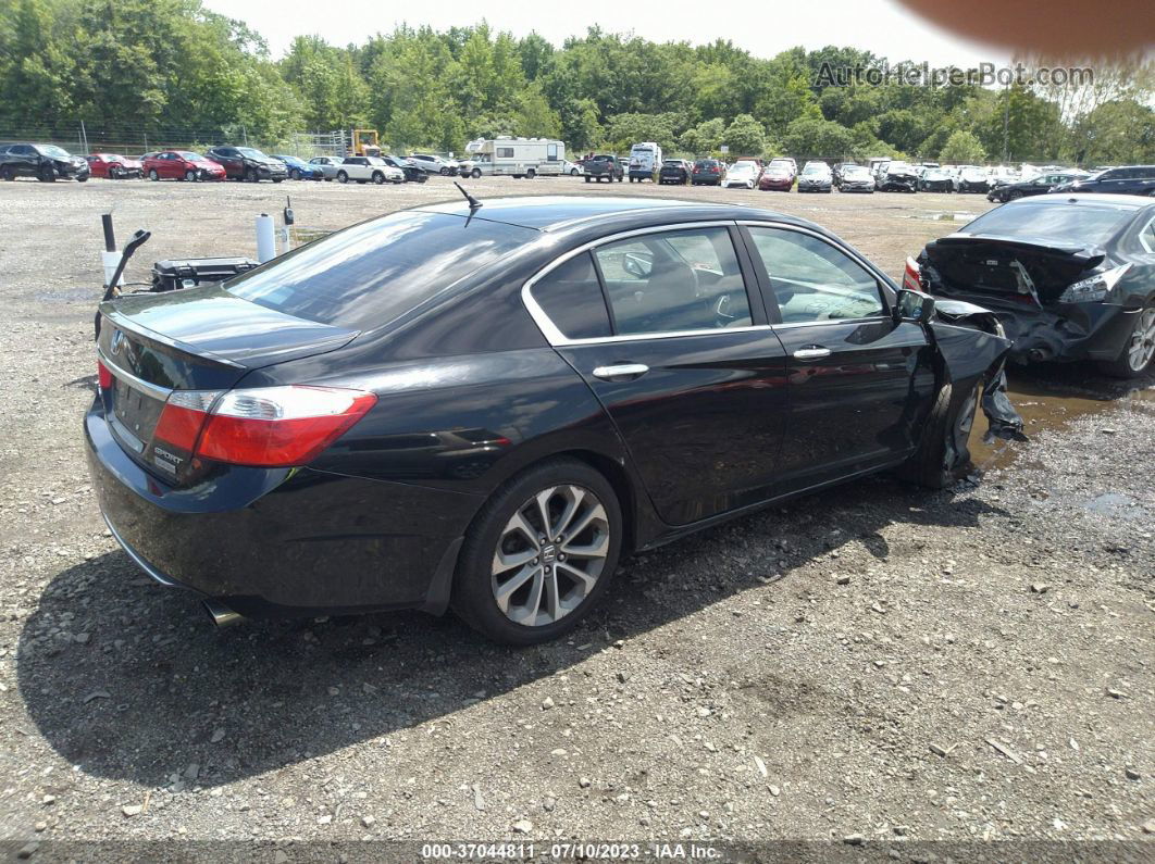 2015 Honda Accord Sedan Sport Black vin: 1HGCR2F59FA155281