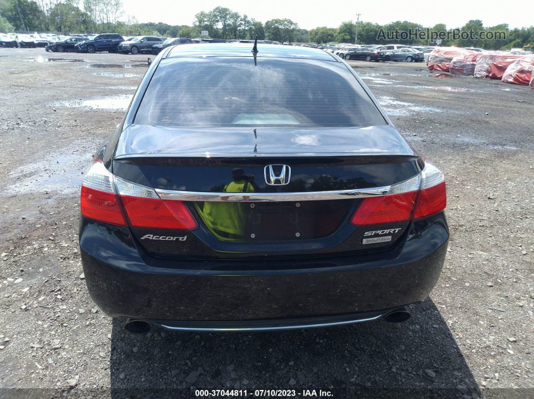 2015 Honda Accord Sedan Sport Black vin: 1HGCR2F59FA155281