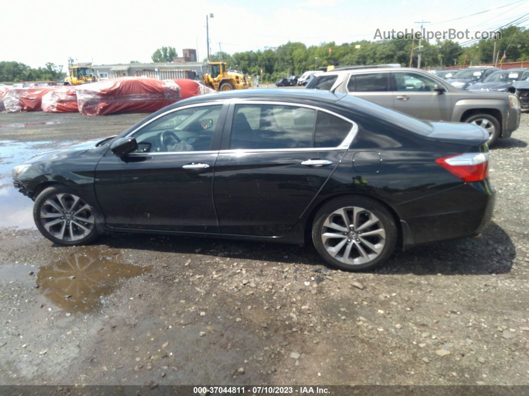 2015 Honda Accord Sedan Sport Black vin: 1HGCR2F59FA155281