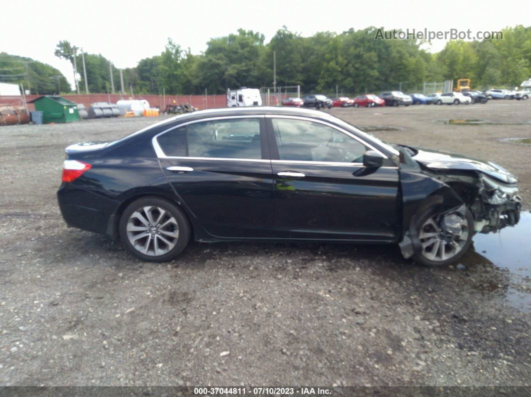 2015 Honda Accord Sedan Sport Black vin: 1HGCR2F59FA155281