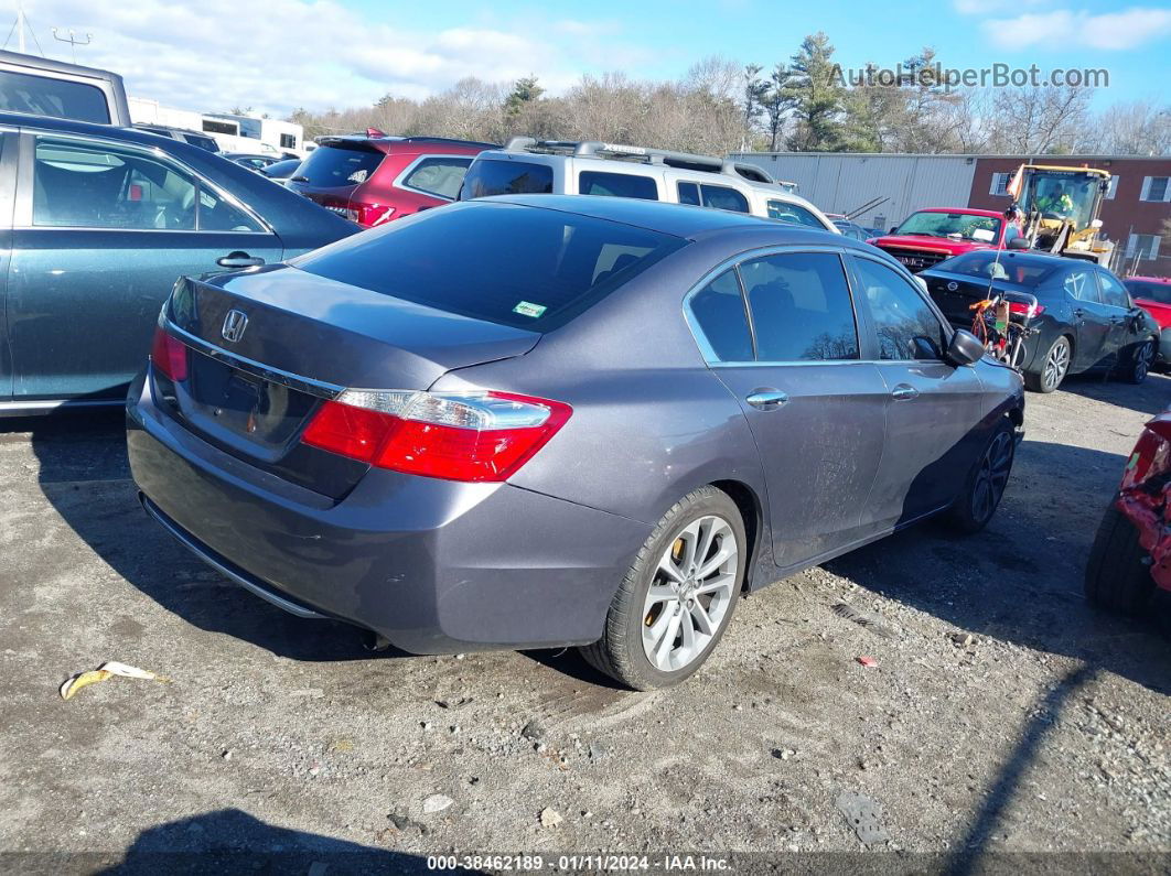 2015 Honda Accord Sport Gray vin: 1HGCR2F59FA164935