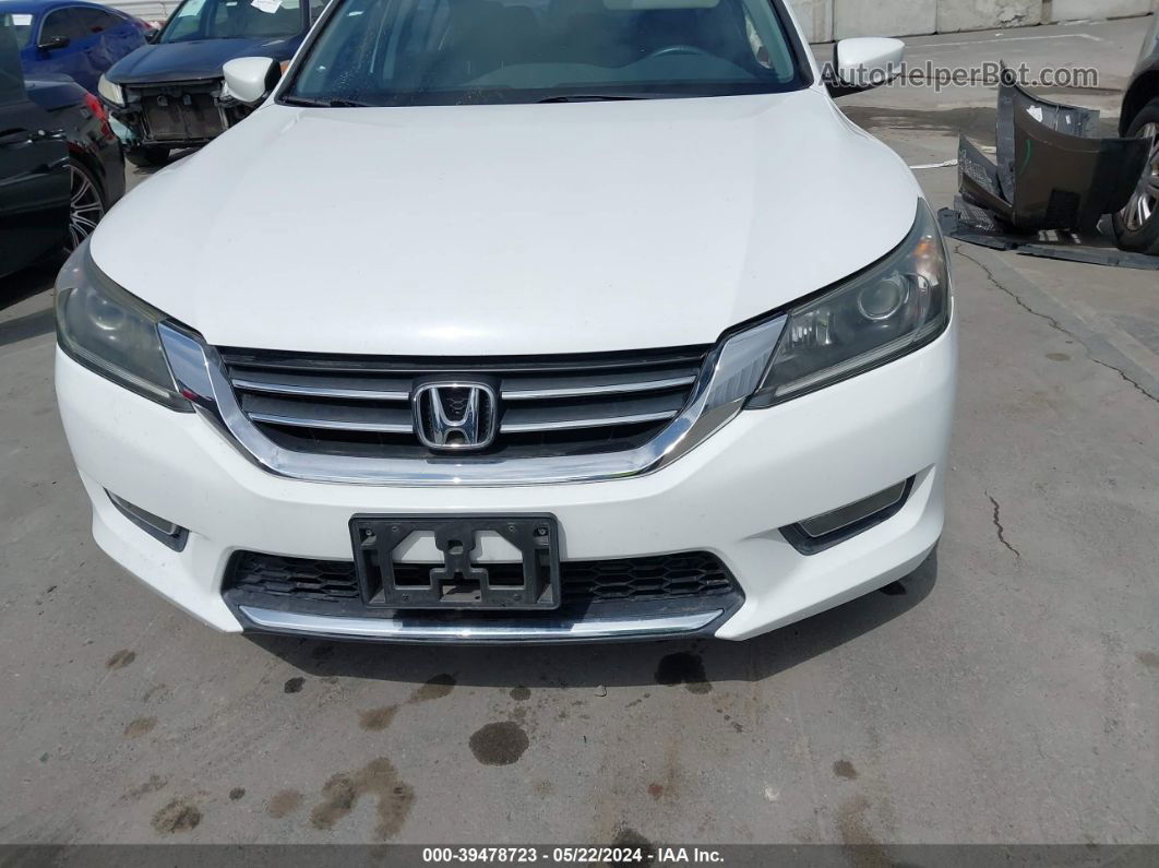 2015 Honda Accord Sport White vin: 1HGCR2F59FA166460