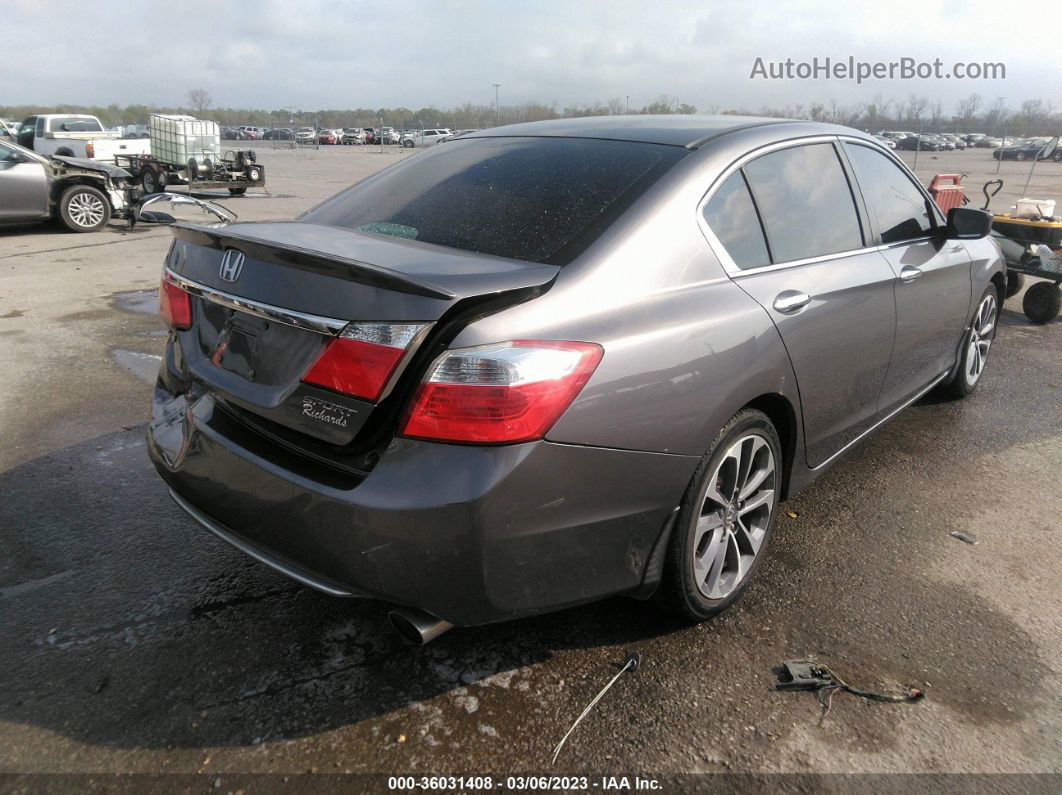 2015 Honda Accord Sport Gray vin: 1HGCR2F59FA182707