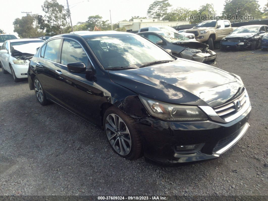 2015 Honda Accord Sport Black vin: 1HGCR2F59FA182786