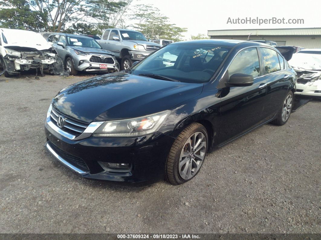 2015 Honda Accord Sport Black vin: 1HGCR2F59FA182786