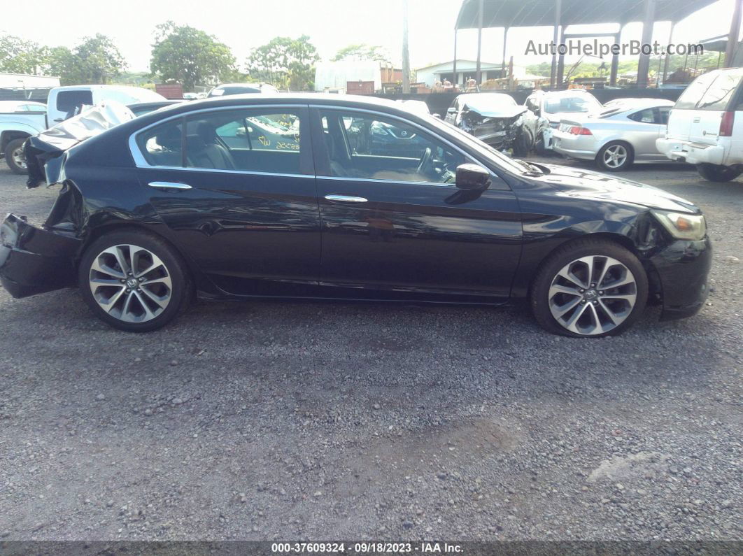 2015 Honda Accord Sport Black vin: 1HGCR2F59FA182786