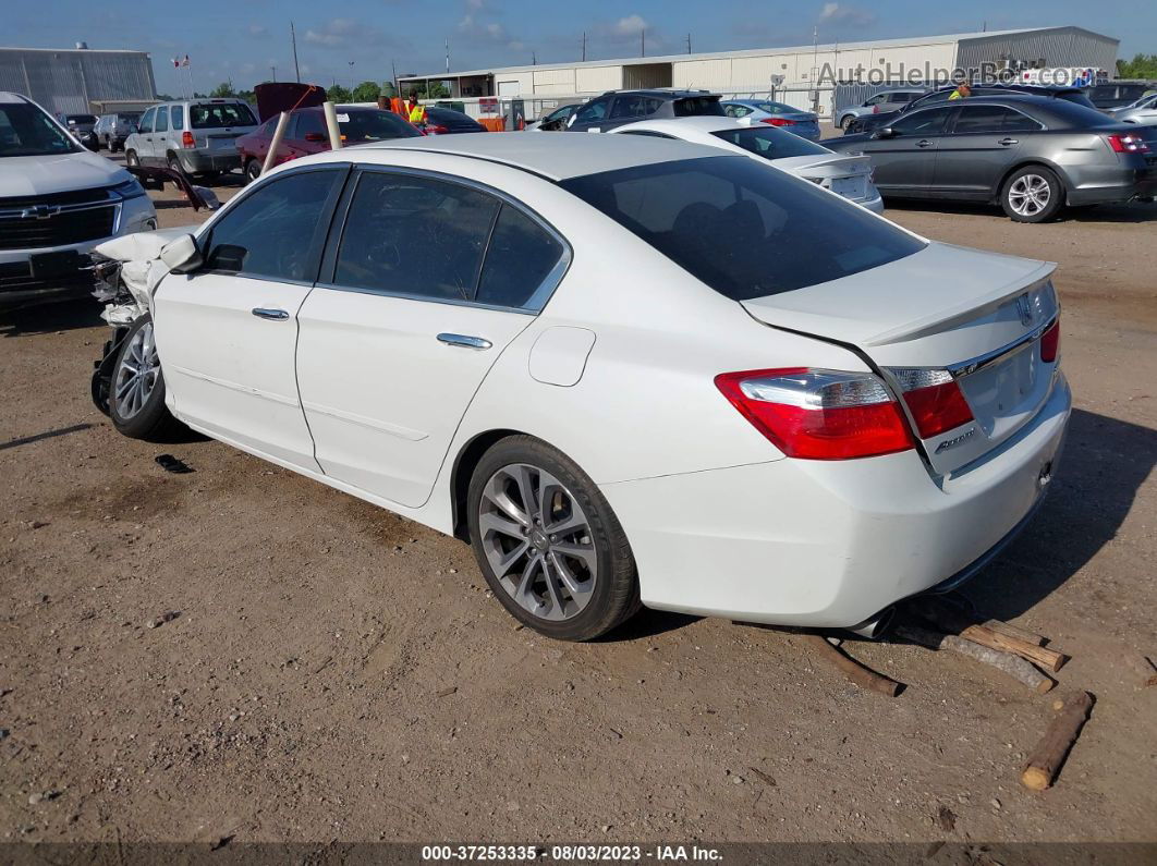 2015 Honda Accord Sedan Sport White vin: 1HGCR2F59FA236183