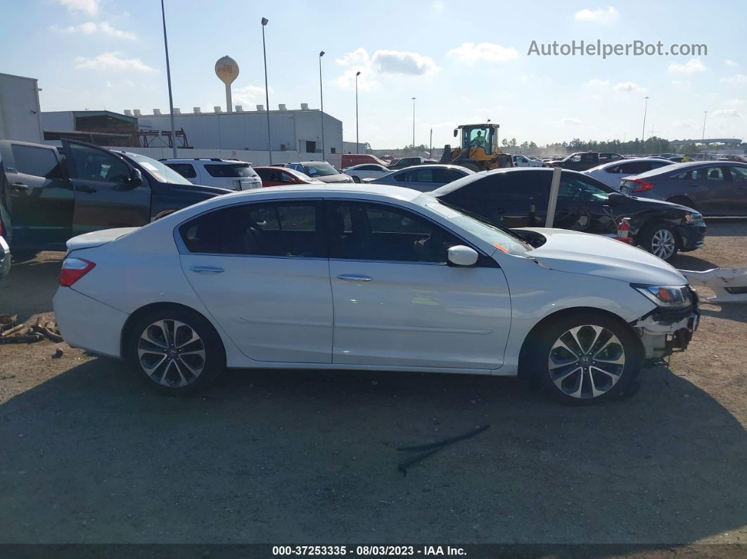 2015 Honda Accord Sedan Sport White vin: 1HGCR2F59FA236183