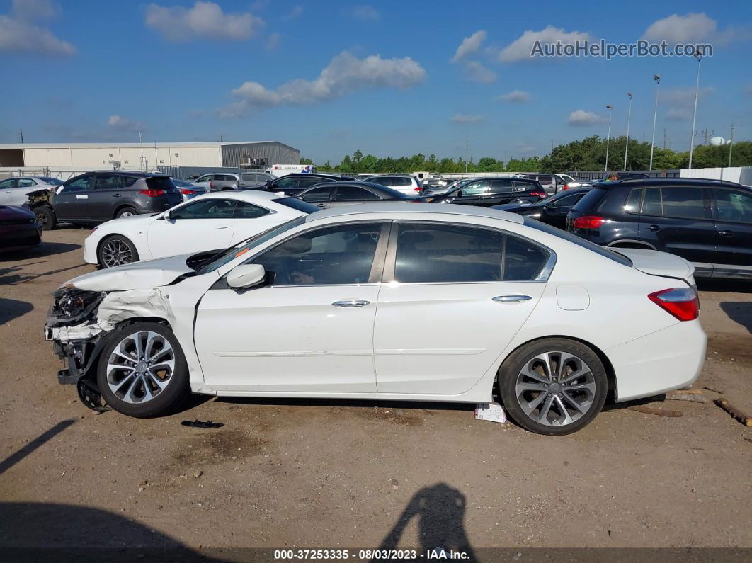 2015 Honda Accord Sedan Sport White vin: 1HGCR2F59FA236183