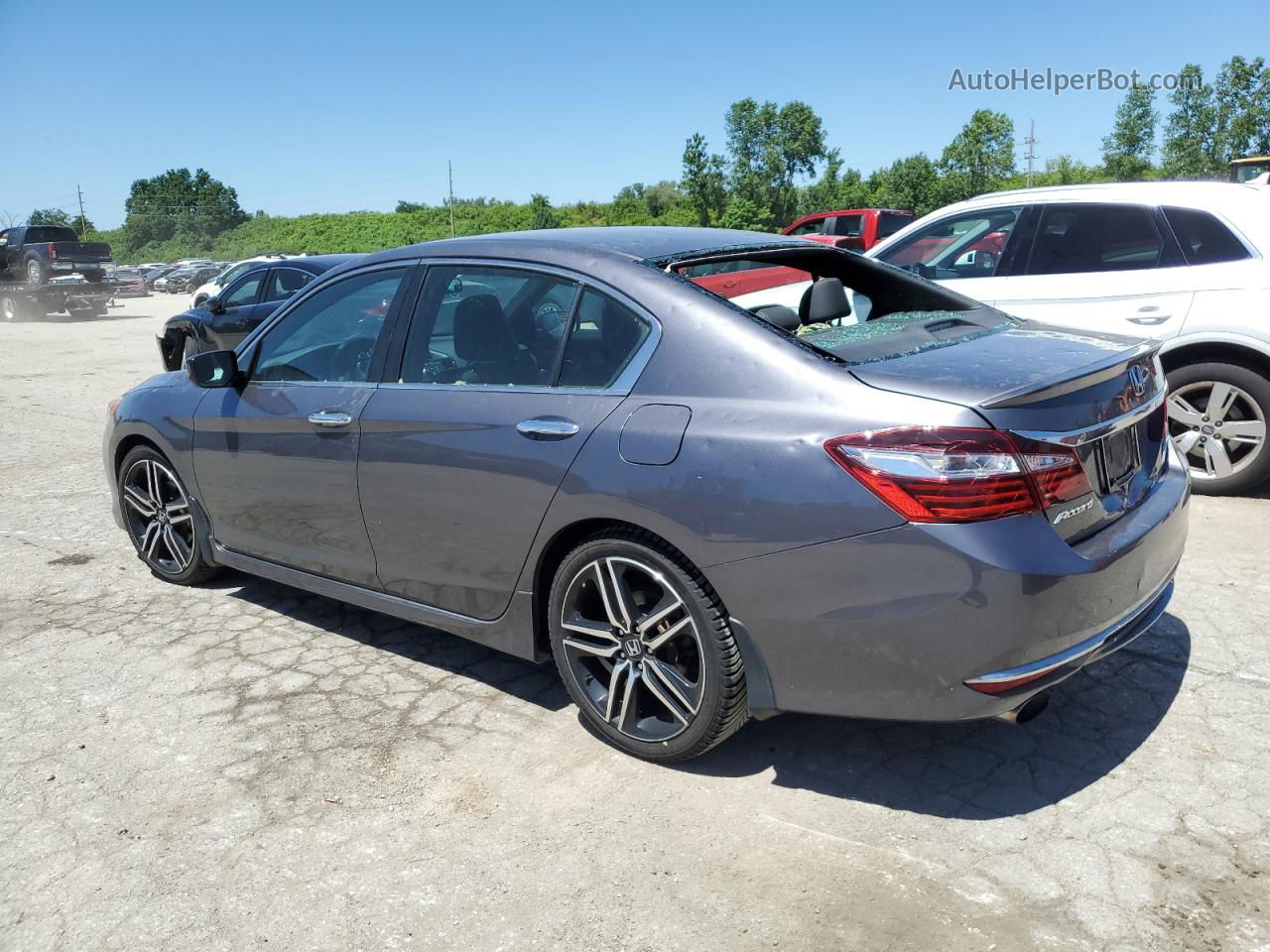 2016 Honda Accord Sport Gray vin: 1HGCR2F59GA151569