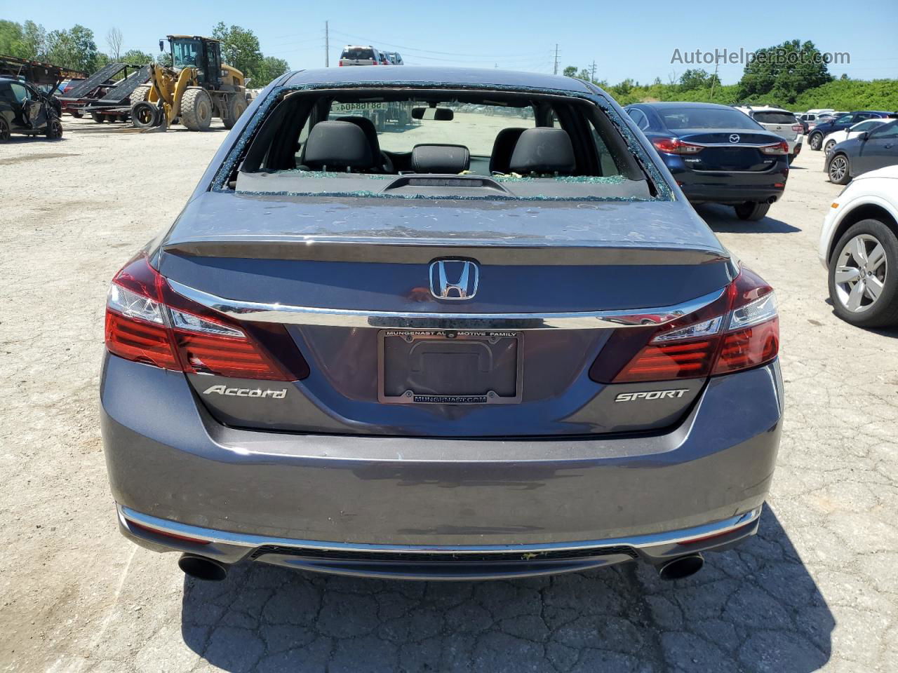 2016 Honda Accord Sport Gray vin: 1HGCR2F59GA151569