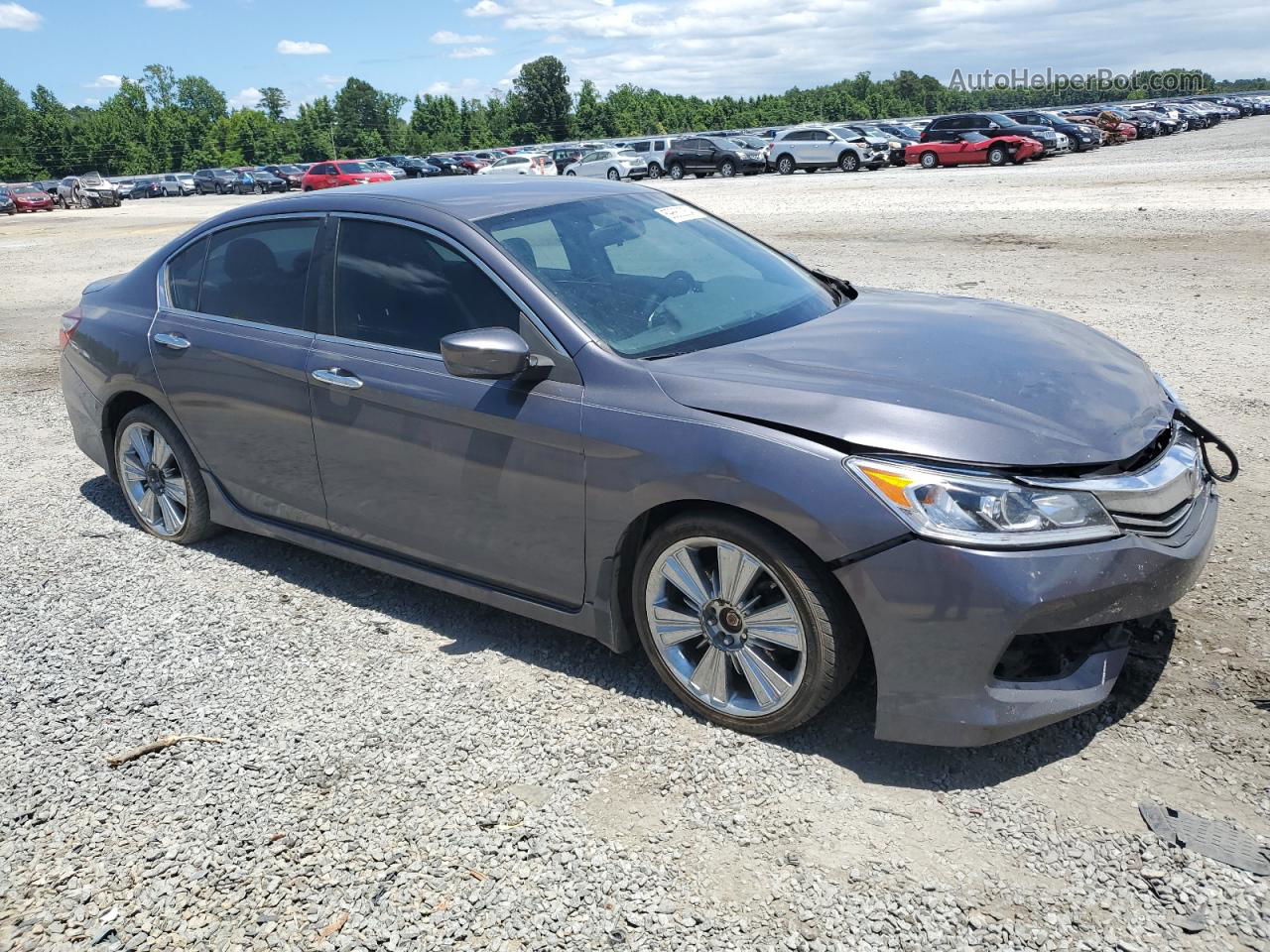 2016 Honda Accord Sport Gray vin: 1HGCR2F59GA164788