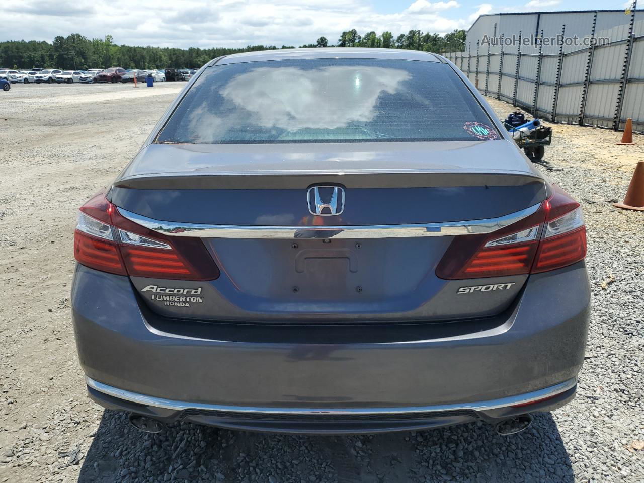 2016 Honda Accord Sport Gray vin: 1HGCR2F59GA164788