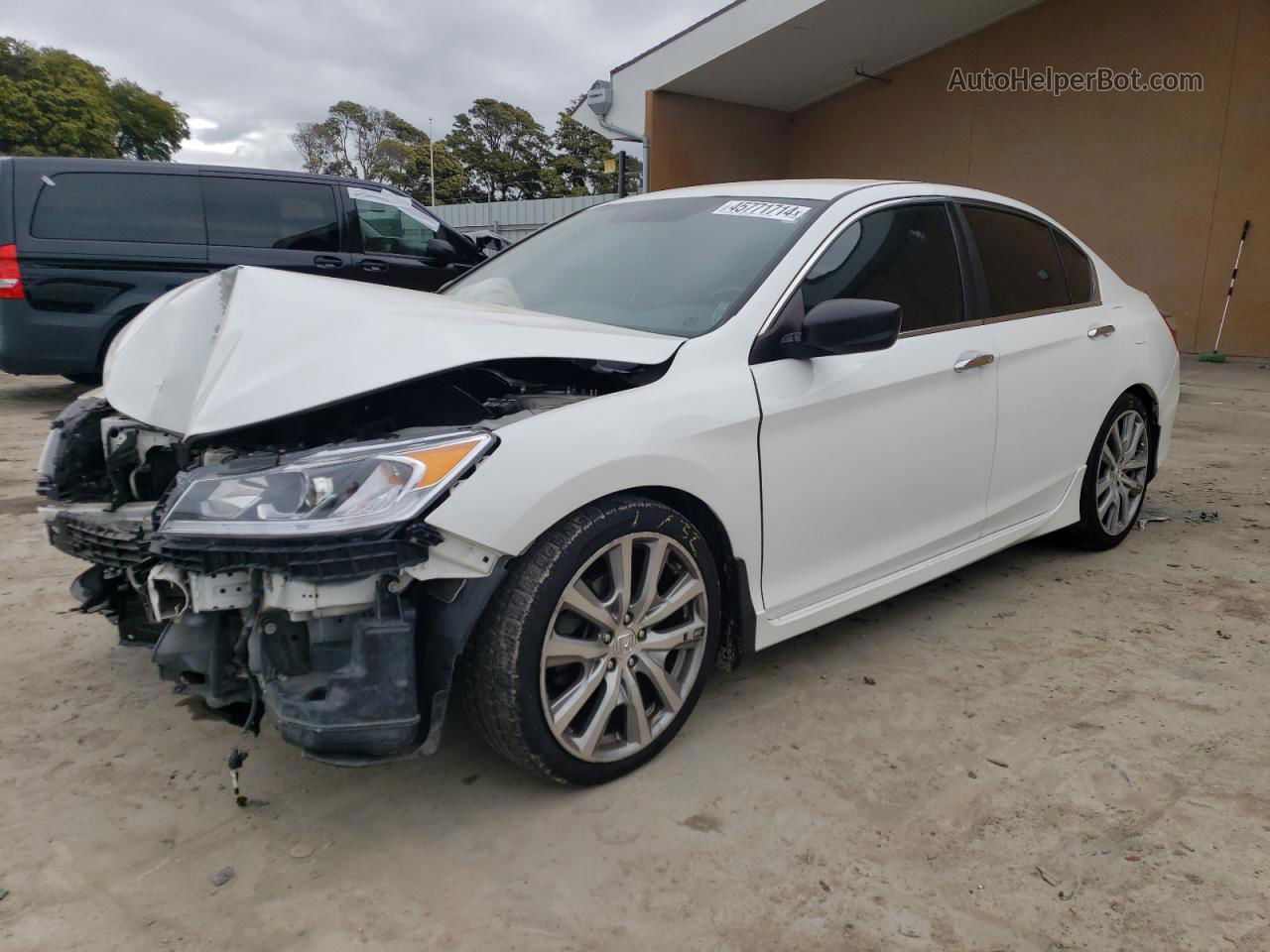 2016 Honda Accord Sport White vin: 1HGCR2F59GA238582