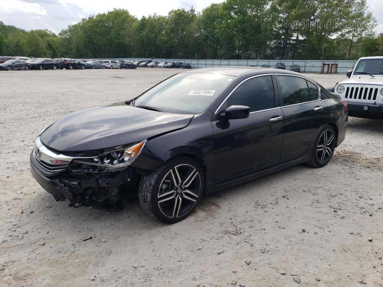 2017 Honda Accord Sport Black vin: 1HGCR2F59HA051277