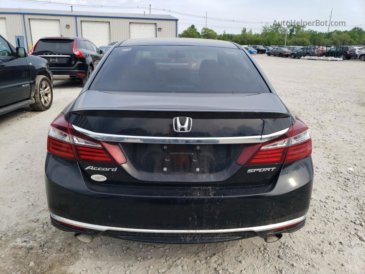 2017 Honda Accord Sport Черный vin: 1HGCR2F59HA051277