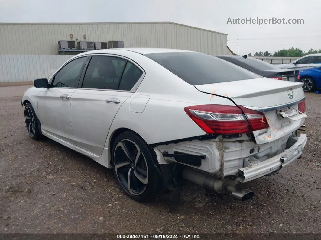 2017 Honda Accord Sport White vin: 1HGCR2F59HA072162