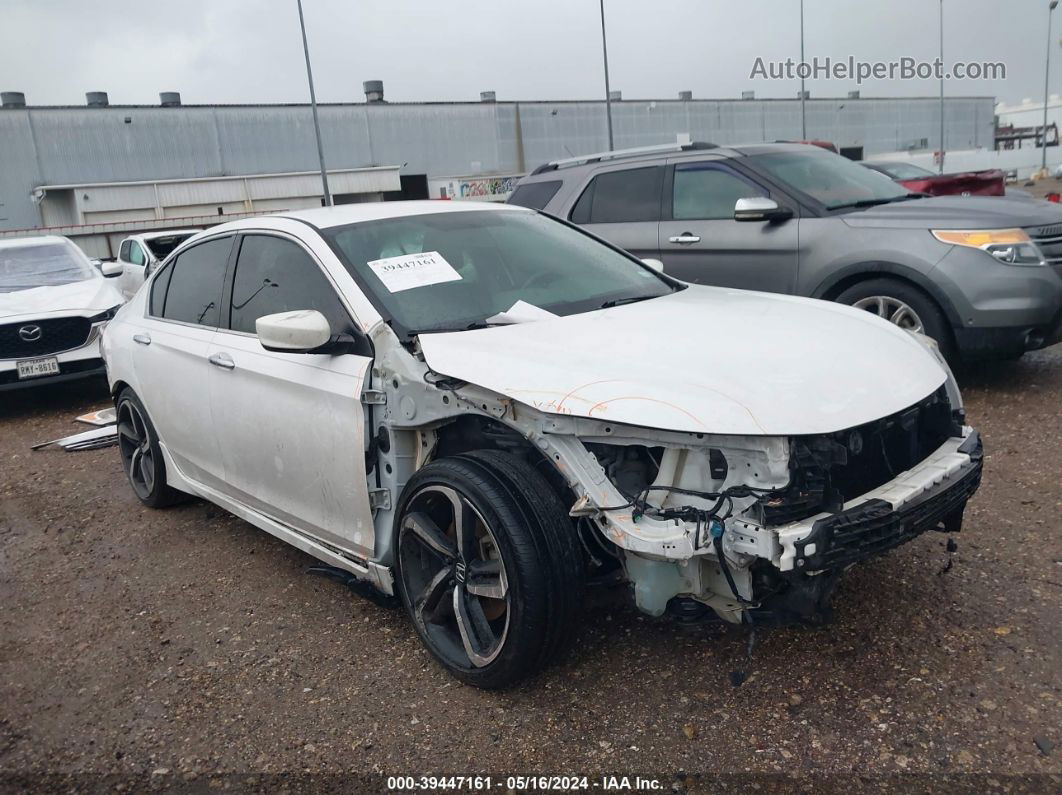 2017 Honda Accord Sport White vin: 1HGCR2F59HA072162