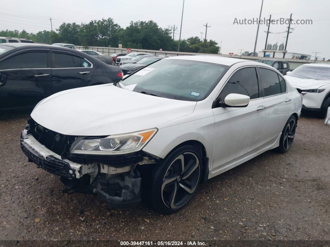 2017 Honda Accord Sport White vin: 1HGCR2F59HA072162