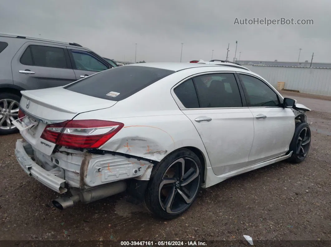 2017 Honda Accord Sport White vin: 1HGCR2F59HA072162