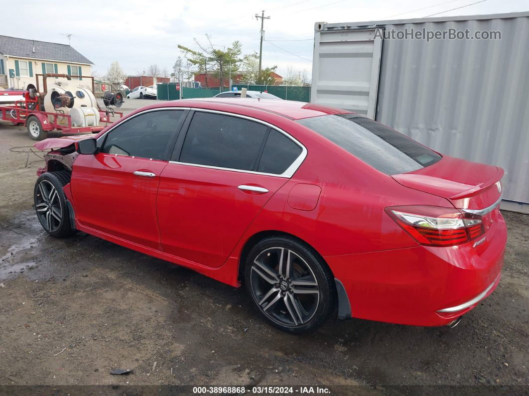 2017 Honda Accord Sport Red vin: 1HGCR2F59HA077121