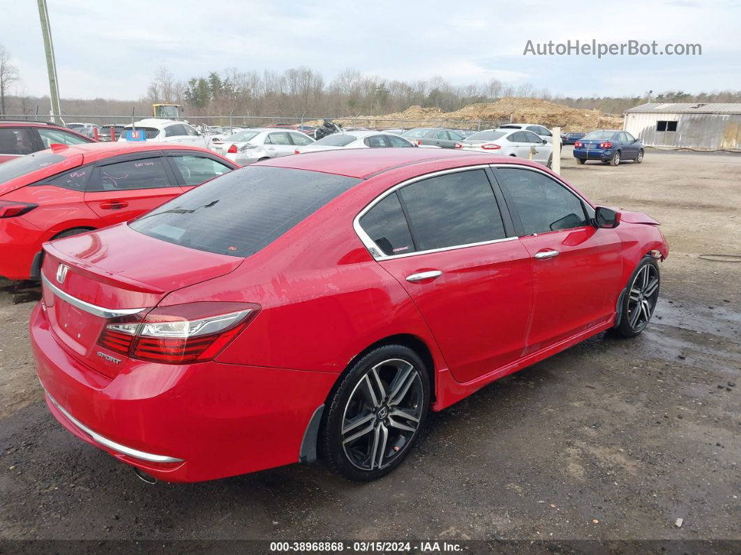 2017 Honda Accord Sport Red vin: 1HGCR2F59HA077121