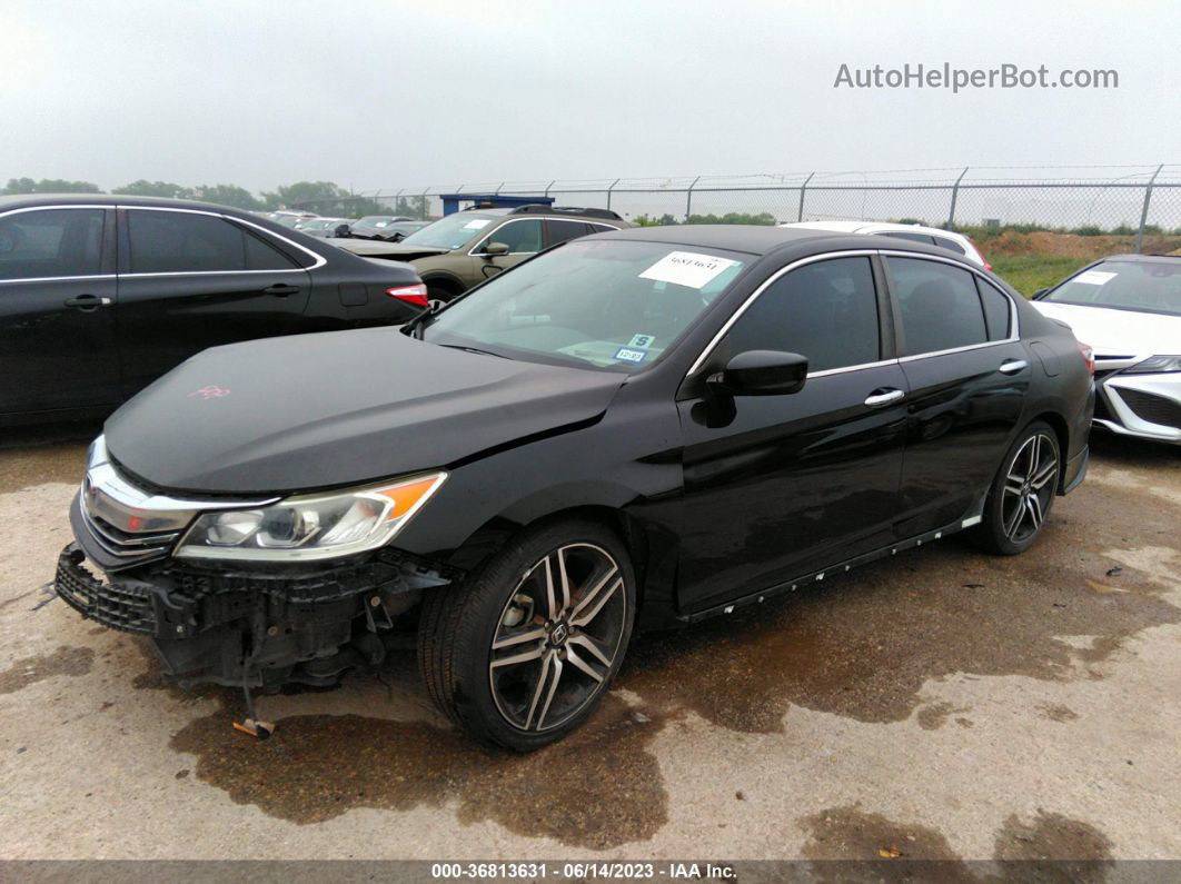 2017 Honda Accord Sedan Sport Black vin: 1HGCR2F59HA083744