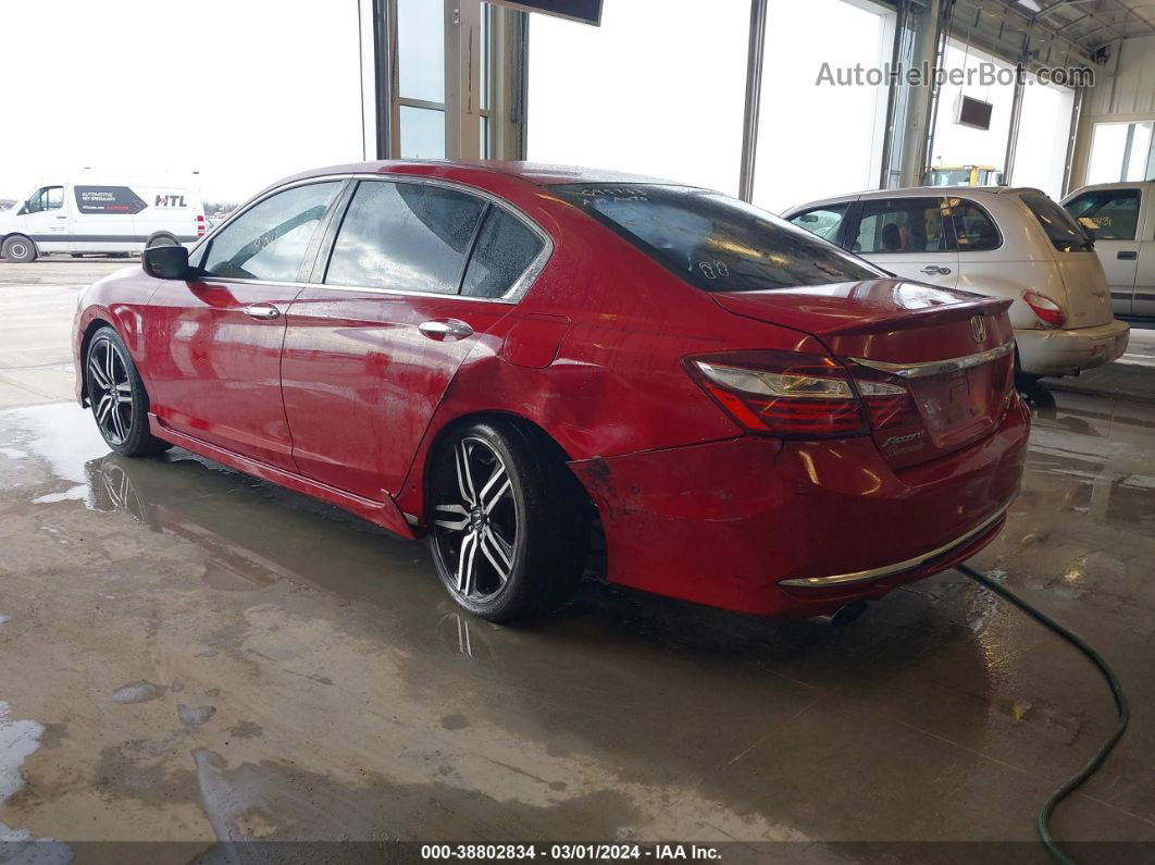 2017 Honda Accord Sport Красный vin: 1HGCR2F59HA095733