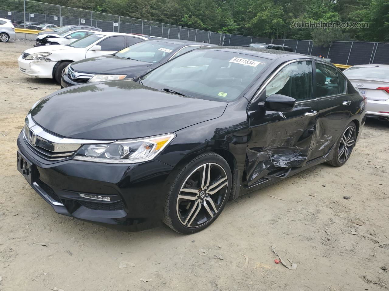 2017 Honda Accord Sport Black vin: 1HGCR2F59HA101949