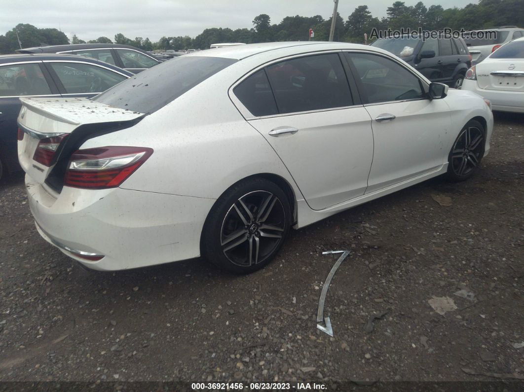 2017 Honda Accord Sport White vin: 1HGCR2F59HA126205