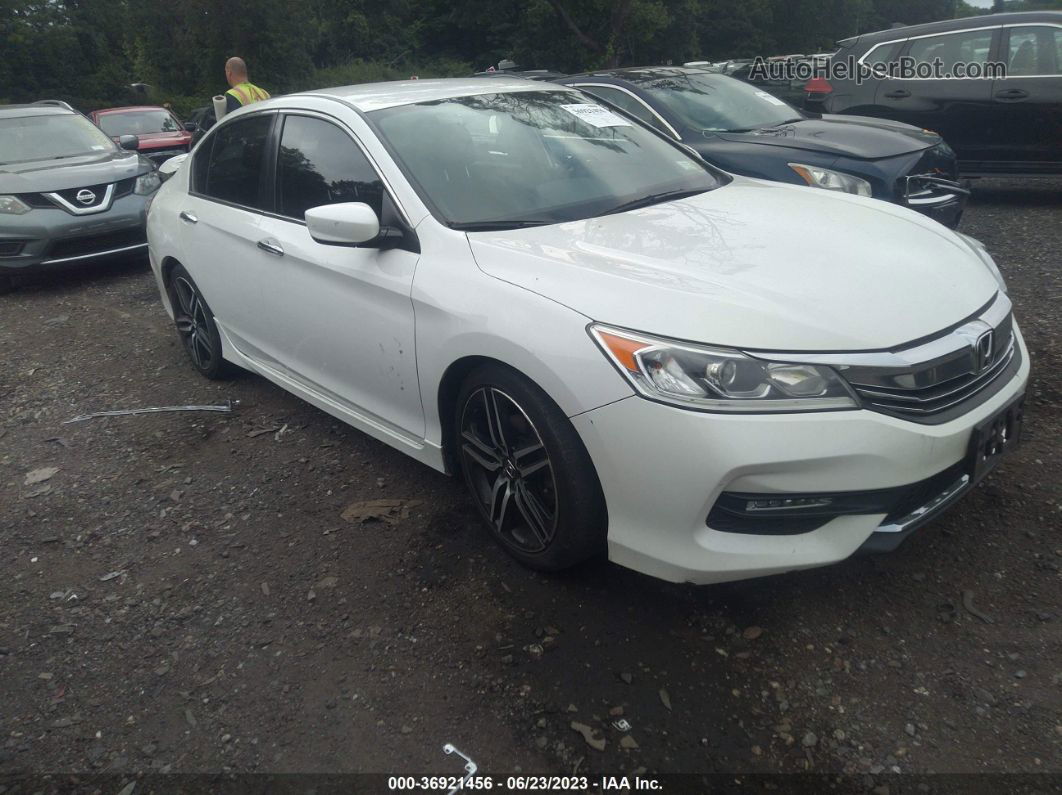 2017 Honda Accord Sport White vin: 1HGCR2F59HA126205