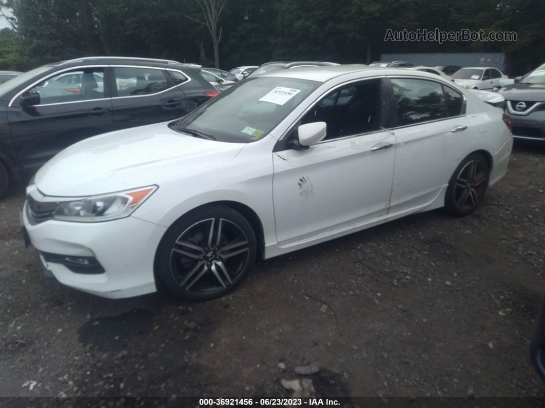 2017 Honda Accord Sport White vin: 1HGCR2F59HA126205