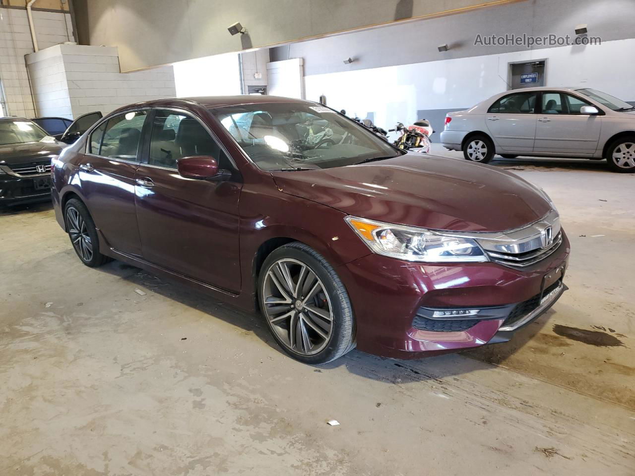 2017 Honda Accord Sport Burgundy vin: 1HGCR2F59HA155252